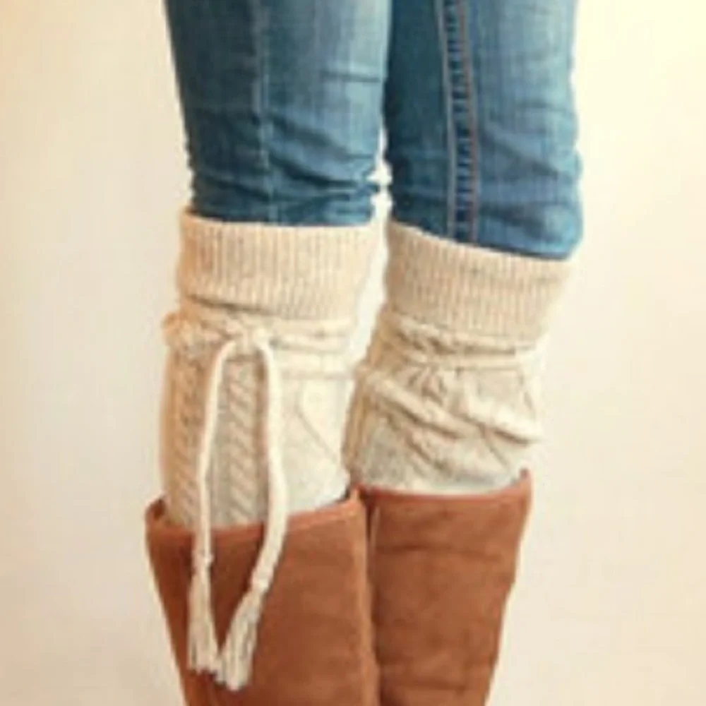 Cable Knit Over The Knee Socks Thigh High Long Boot Cozy Sweater OTK School Girl